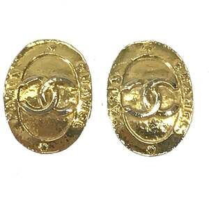 Chanel Cc Logo Clip-On Earrings Gold- #208994C54B